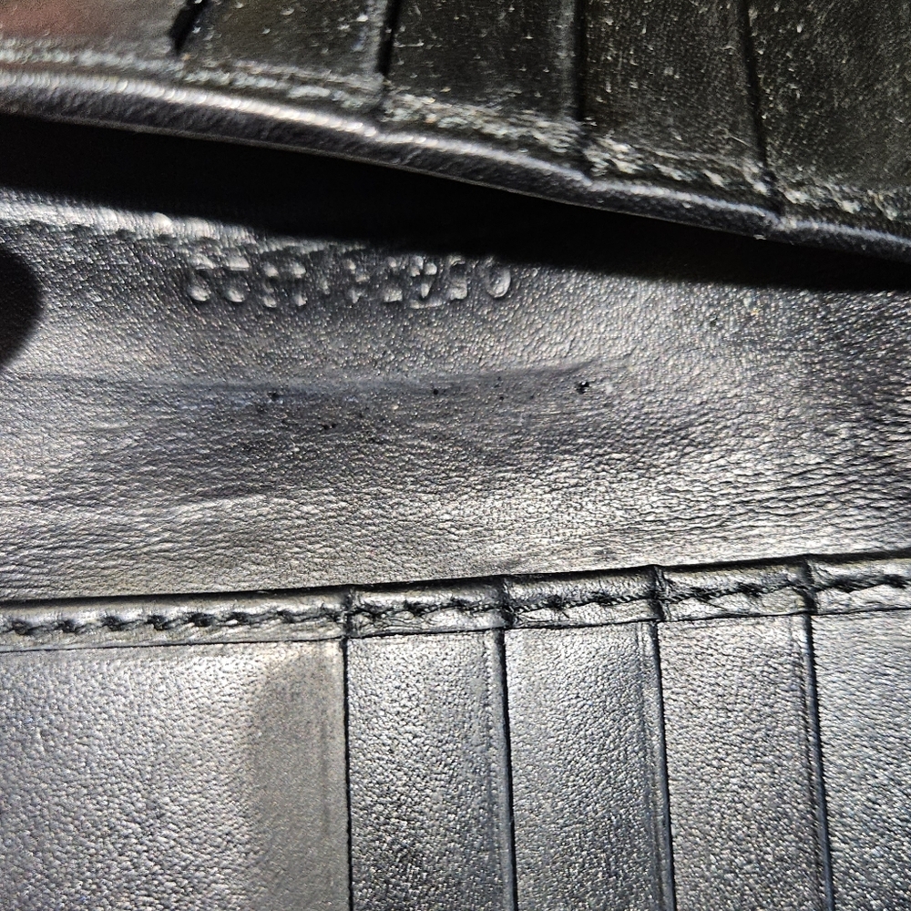 GUCCI Jackie Horse bit leather and canvas compact wallet. Black - Picture 12 of 12
